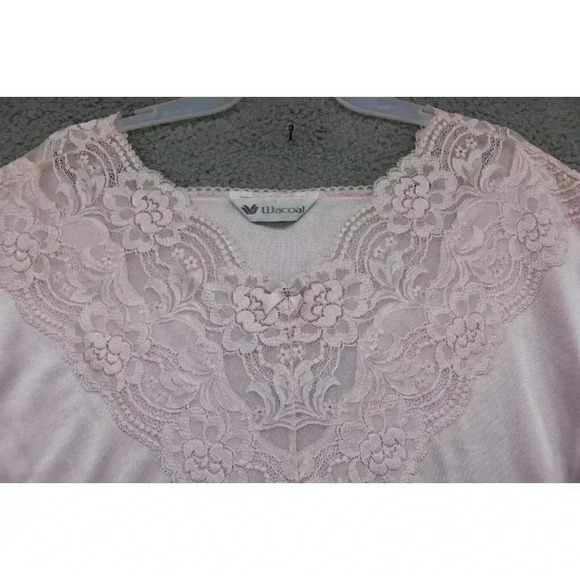 Wacoal Women's 100% Nylon & Lace Pajama Gown-Medium - Picture 3 of 10